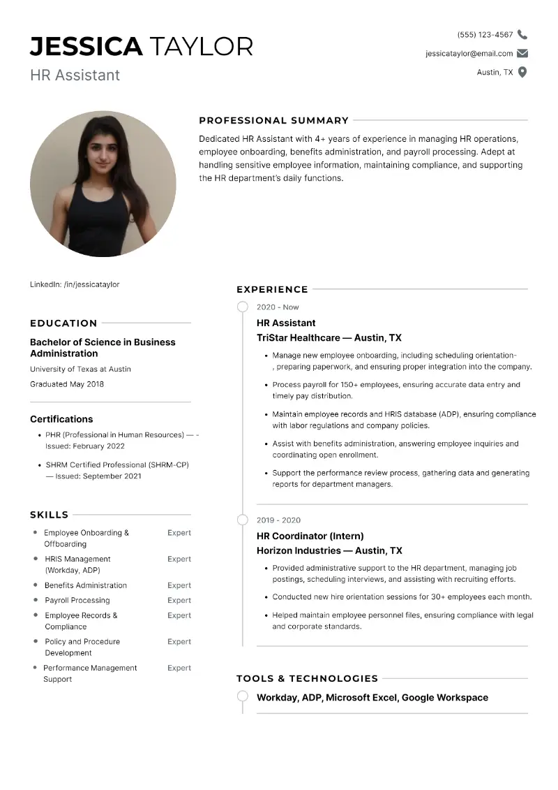 Example CV